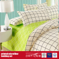 Green Brushed Fabric Combo Printed Microfiber Bed Cover